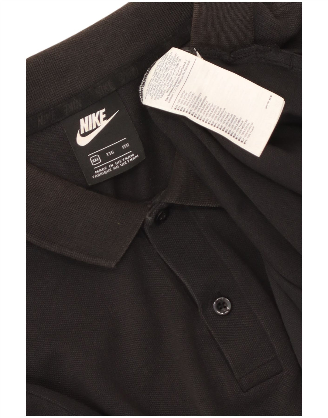 Nike muška polo majica 2XL crni pamuk