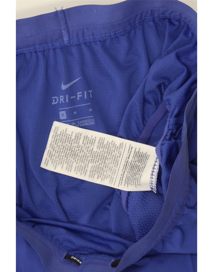 NIKE ženske kratke sportske hlače Dri Fit UK 12 srednje plavi poliester