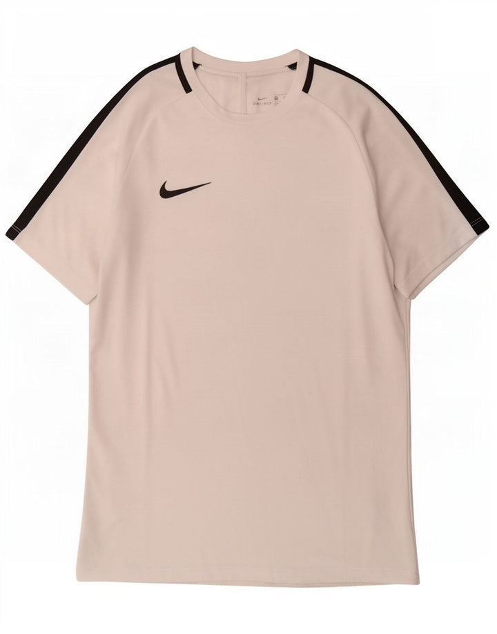 Nike Dri Fit T-Shirt Top Medium White Colourblock