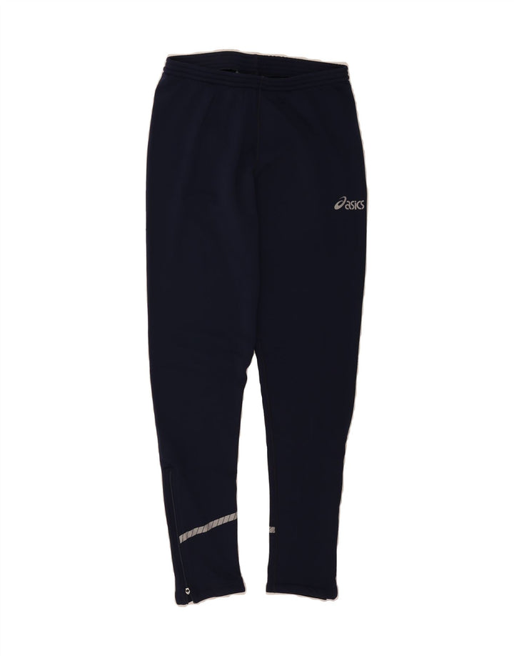 ASICS Womens Tracksuit Trousers Large  Navy Blue Polyamide Vintage Asics and Second-Hand Asics from Messina Hembry 