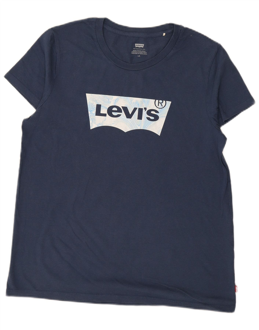 LEVI'S Ženska majica kratkih rukava s grafičkim motivima UK 16 Veliki tamnoplavi pamuk