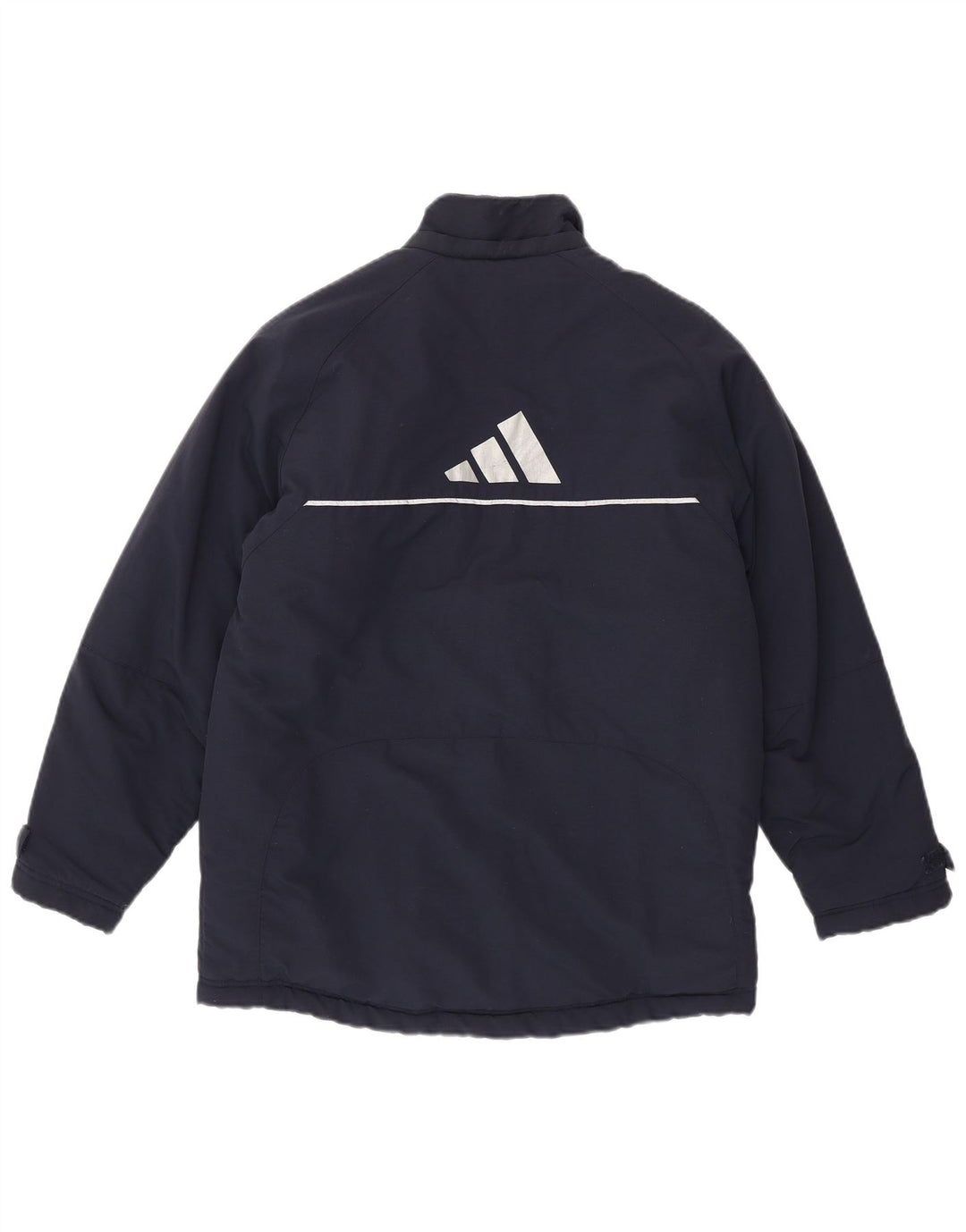 Adidas dječačka jakna s grafičkom vjetrovkom 13-14 godina tamnoplava poliamidna