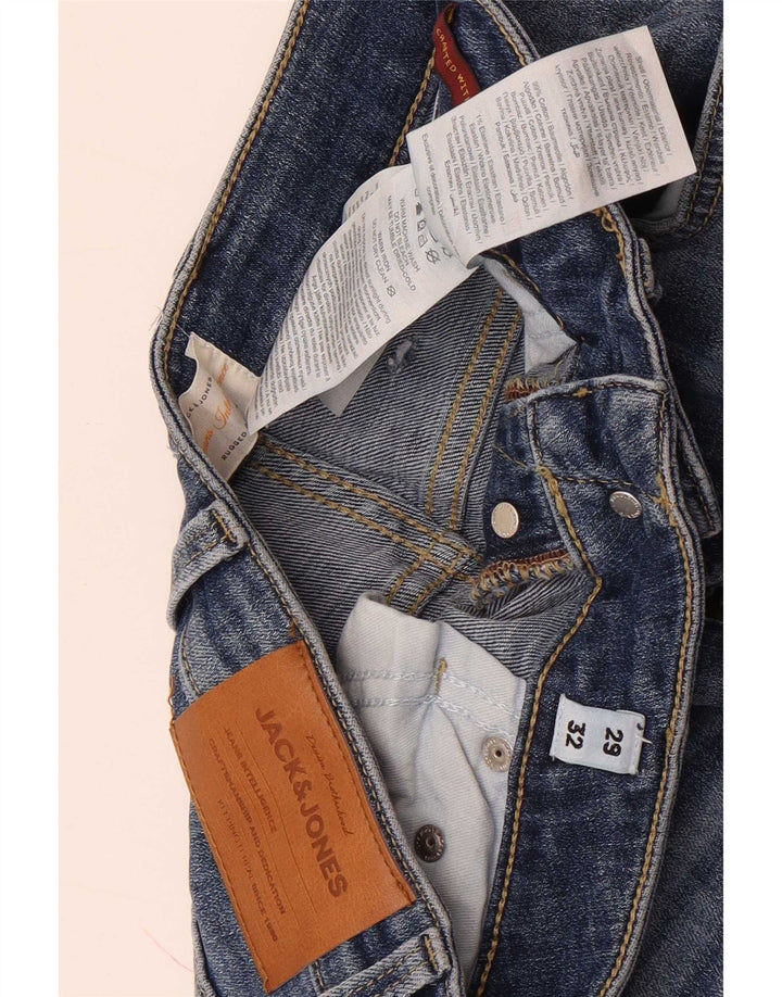 Jack & Jones Muške uske traperice W29 L32 Plavi pamuk