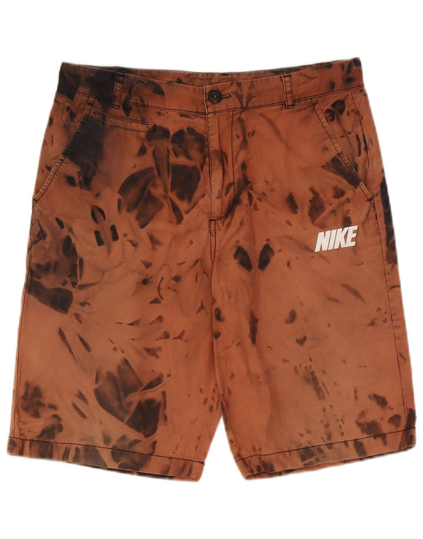 Nike muške chino kratke hlače W30 srednje smeđe boje na kravatu, pamuk