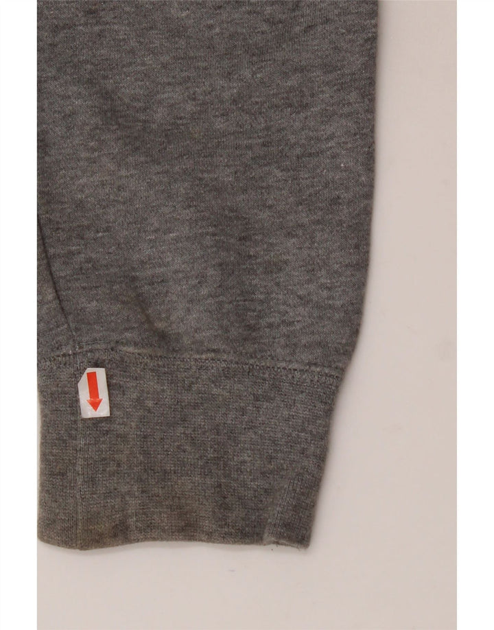 NIKE Boys Graphic Hoodie Džemper 12-13 Years Large Grey Colourblock