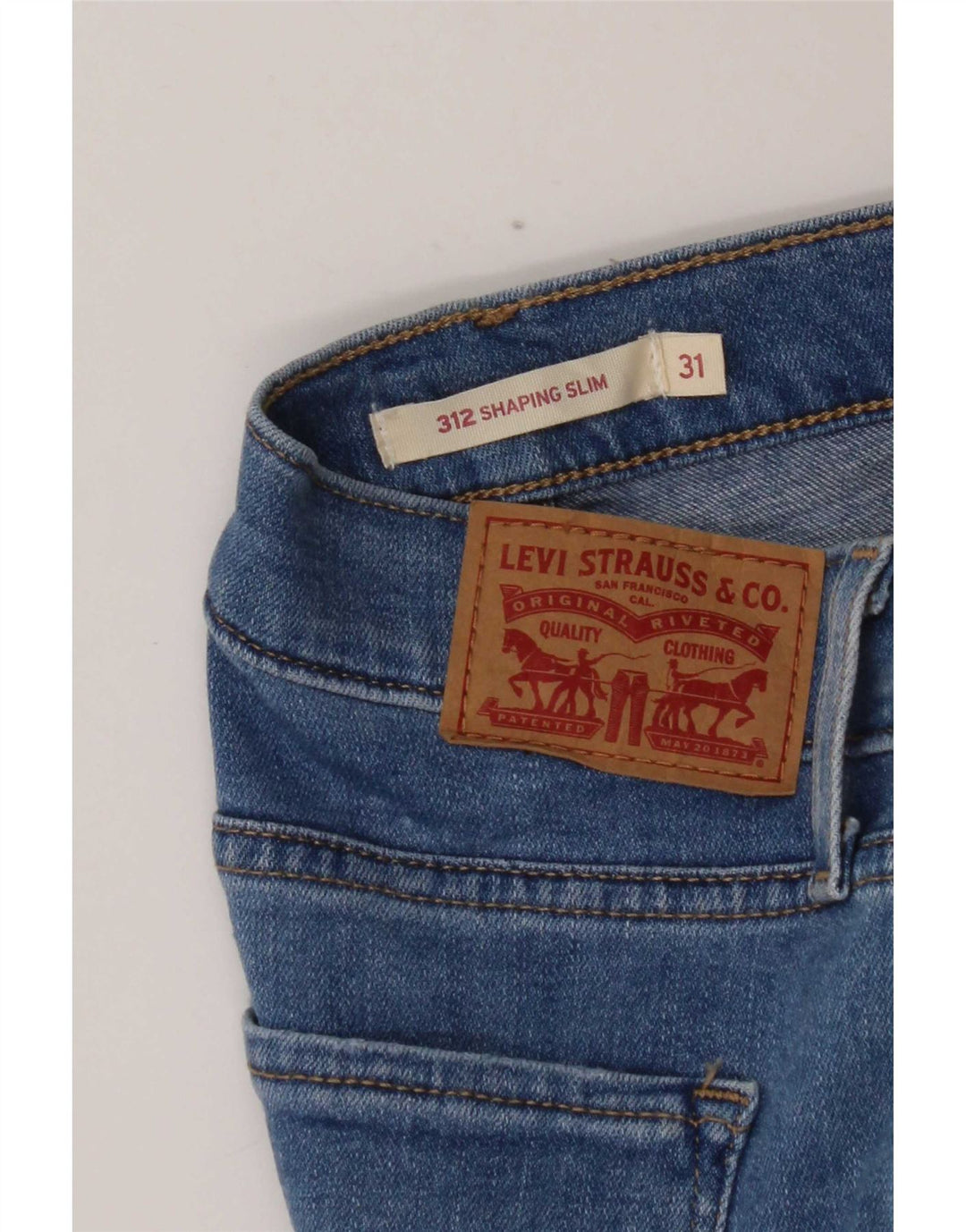 Levi's ženske 312 uske traperice W31 L29 plave