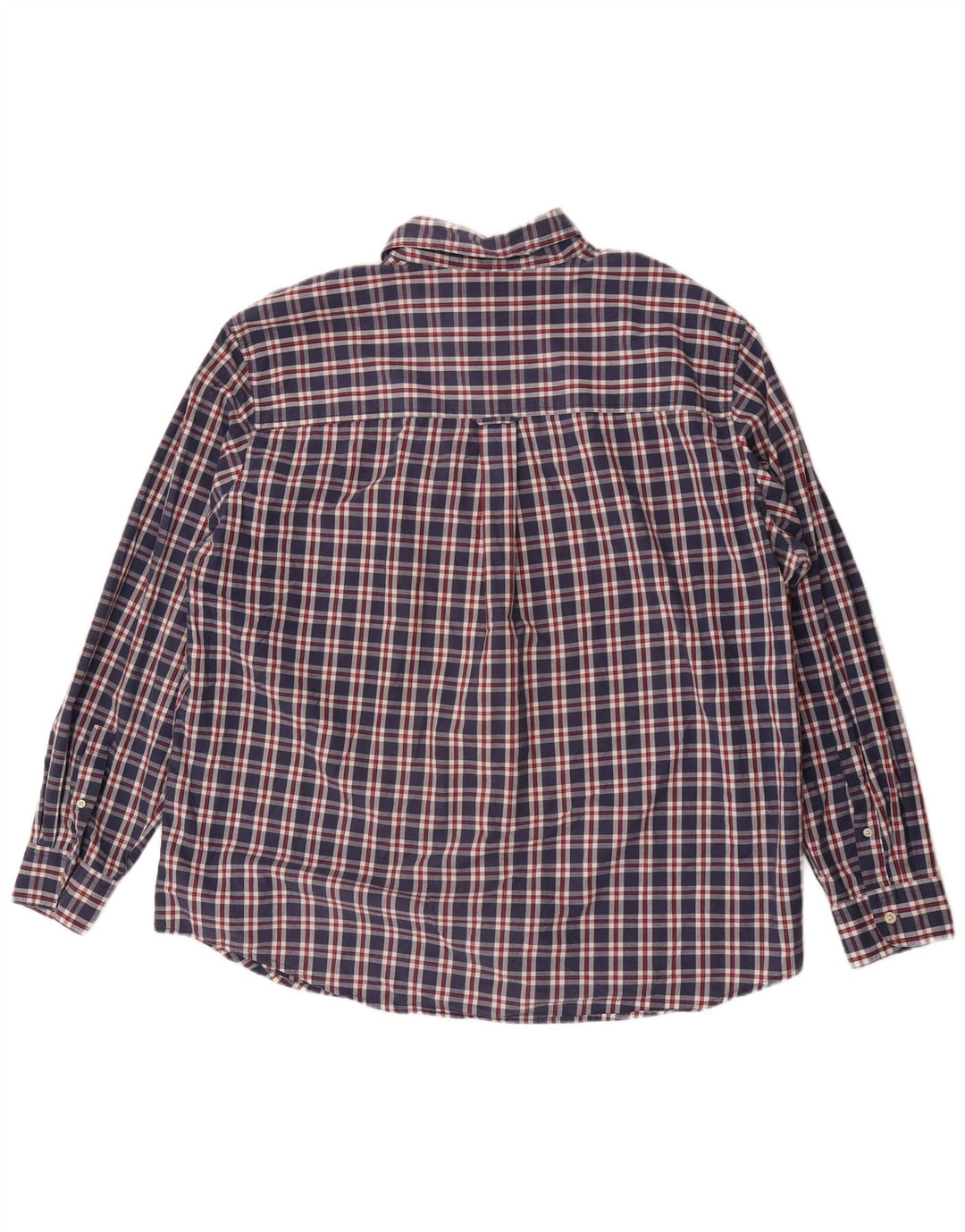 Chaps muška košulja za jednostavno održavanje 2XL tamnoplavi karirani pamuk