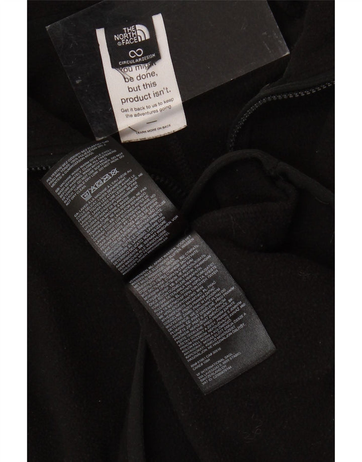 THE NORTH FACE Džemper od flisa s patentnim izrezom za djevojčice 12-13 godina, crni poliester