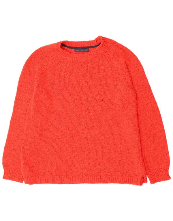 Marks & Spencer ženski džemper s veznim izrezom UK 14 Veliki crveni