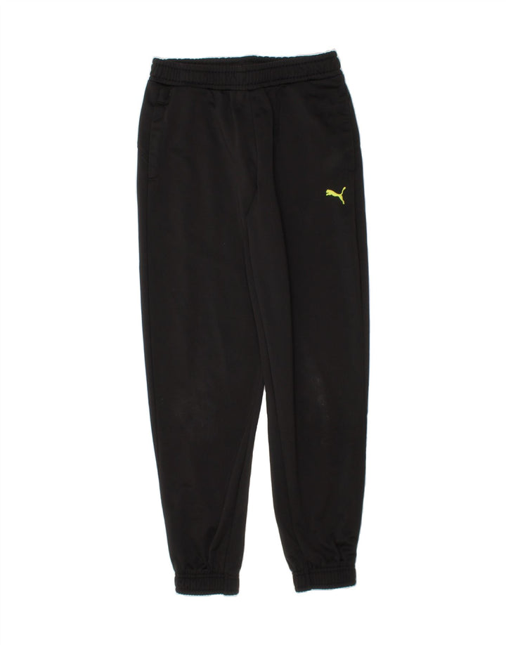 PUMA Boys Tracksuit Trousers Joggers 9-10 Years  Black Vintage Puma and Second-Hand Puma from Messina Hembry 
