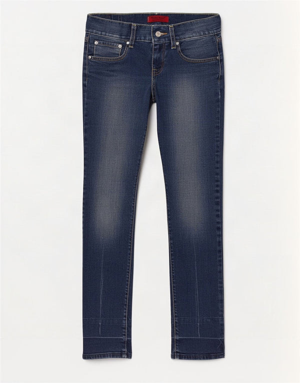 Levi's ženske uske ravne traperice Patty Anne W28 L31 plavi pamuk