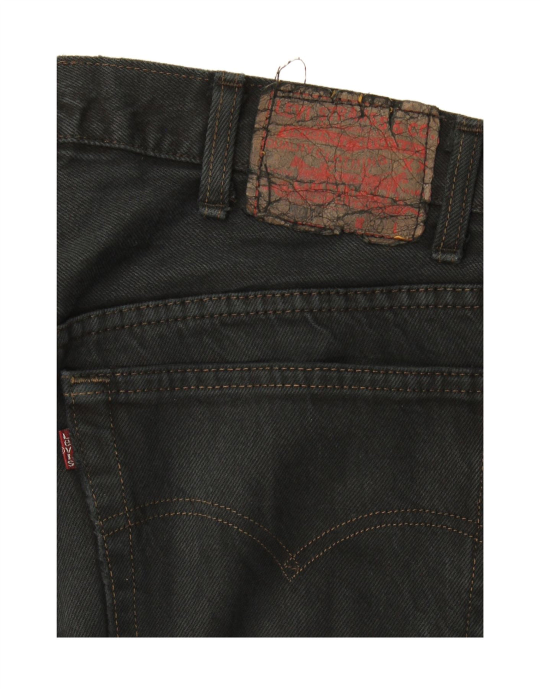 Levi's ženske uske traperice s oštećenjem W38 L30 crne