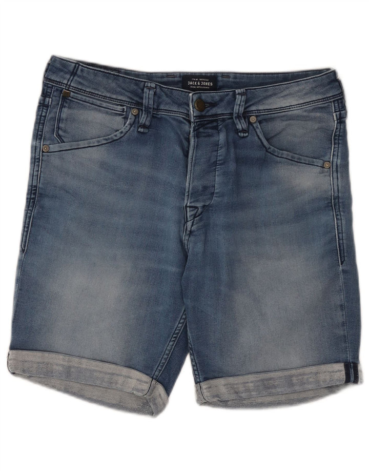 Jack & Jones muške traper kratke hlače srednje veličine W30 plavi pamuk
