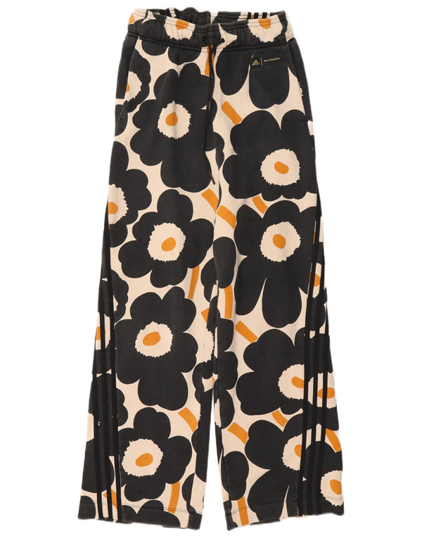 Adidas Ženske Marimekko Graphic Trenirke Hlače UK 8/10 Small Off White