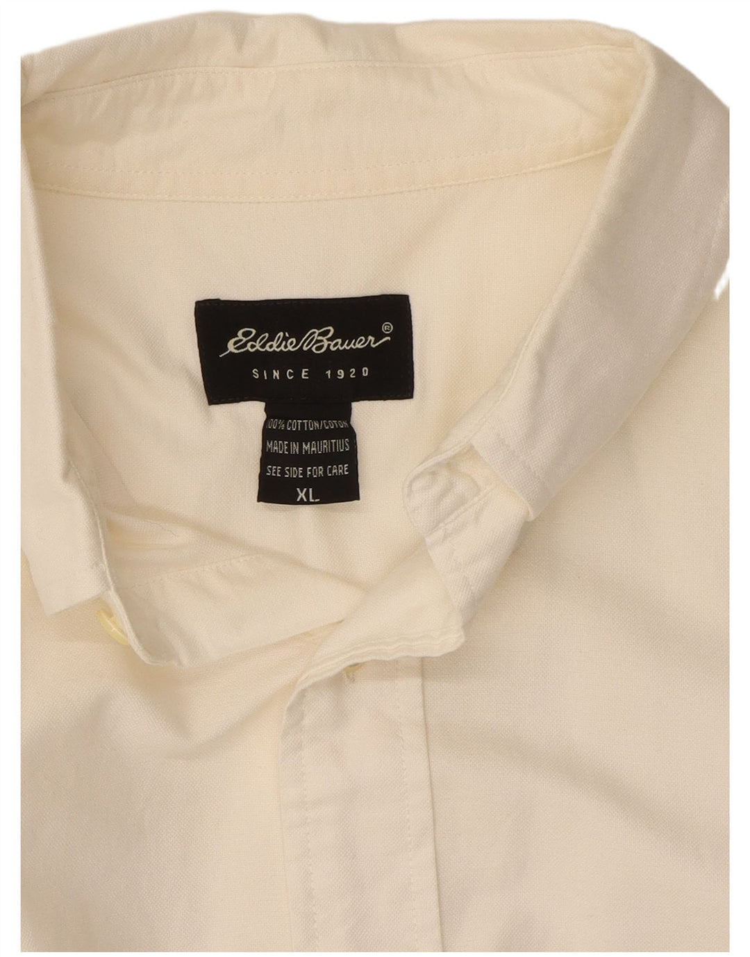 EDDIE BAUER Mens Shirt XL White Cotton