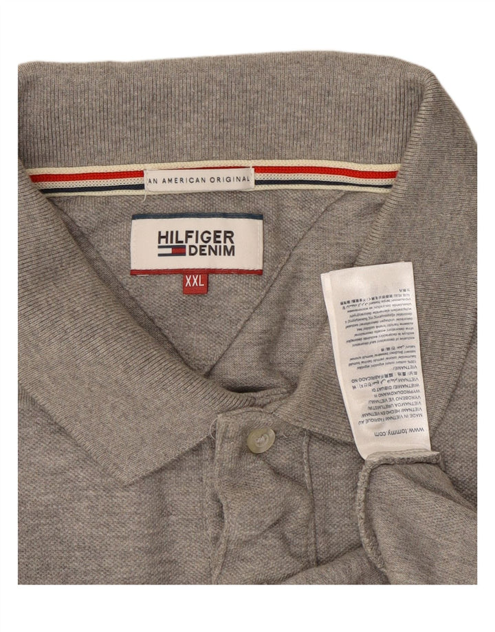 TOMMY HILFIGER Muška polo majica 2XL sivi pamuk