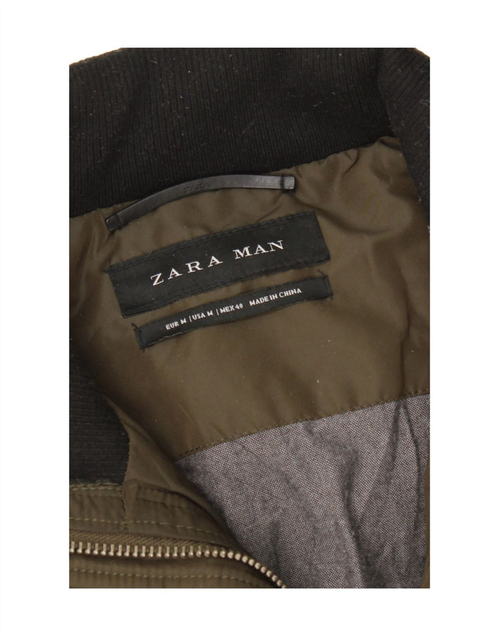 Zara muška jakna s punjenjem UK 38 Srednja Khaki