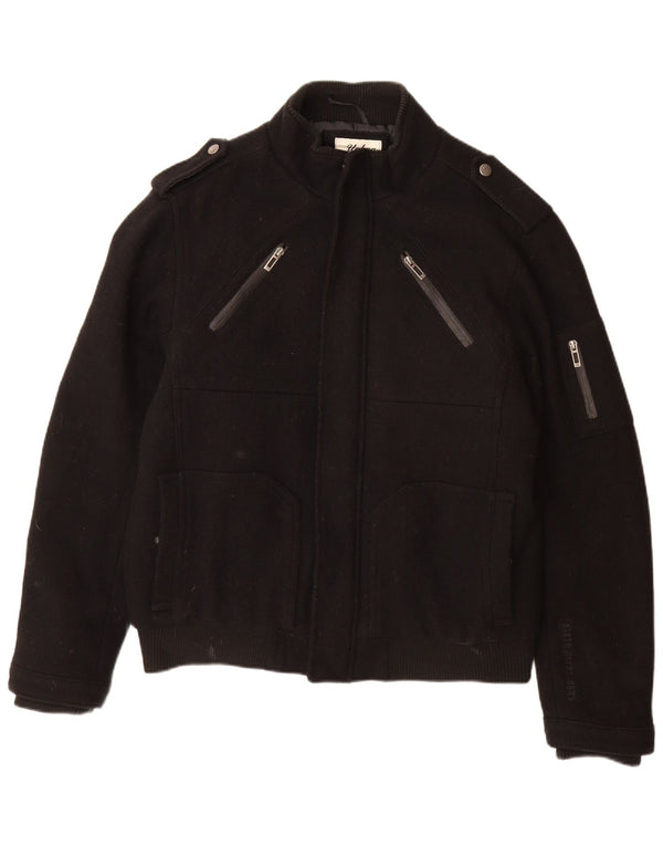 ANGELO LITRICO Muška vojna bomber jakna UK 42 XL crna vuna