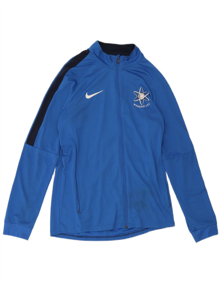 Nike Dri Fit trenirka velika jakna od poliestera plave boje