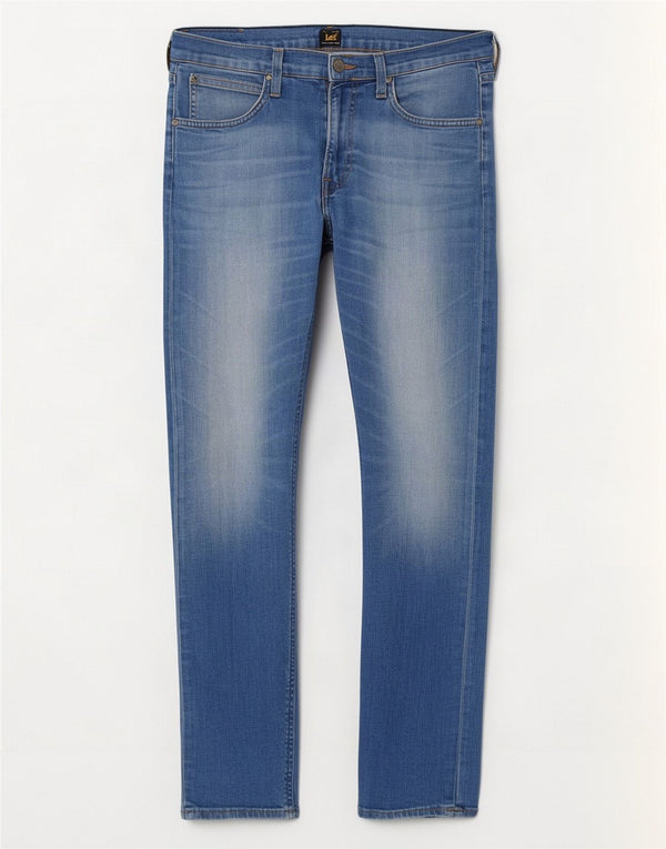Lee Mens Luke Slim Jeans W32 L32 Plavi pamuk