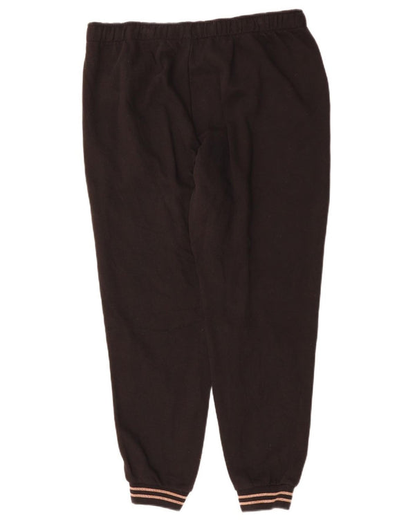 PUMA Ženska trenirka Hlače Joggers UK 16 Veliki crni pamuk