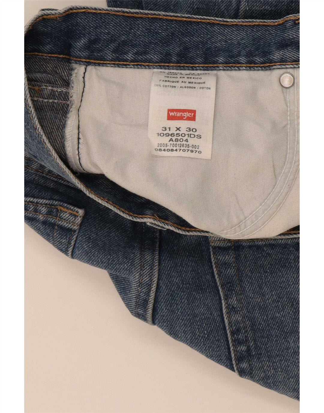 Wrangler muške ravne traperice W31 L27 plavi pamuk
