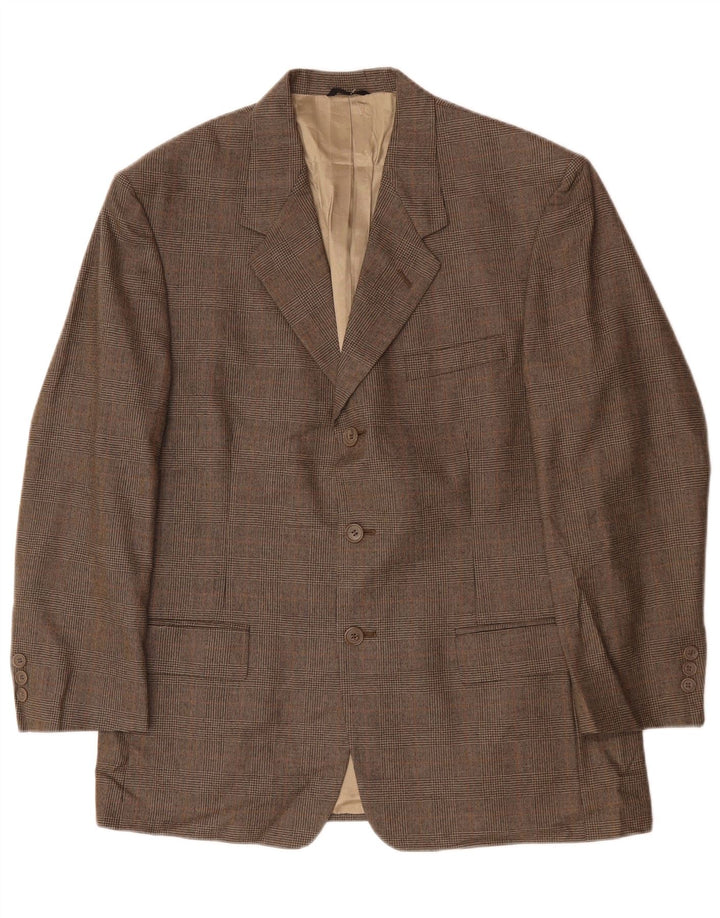 PIERRE CARDIN Muška jakna sa 3 gumba UK 40 Large Gray Houndstooth