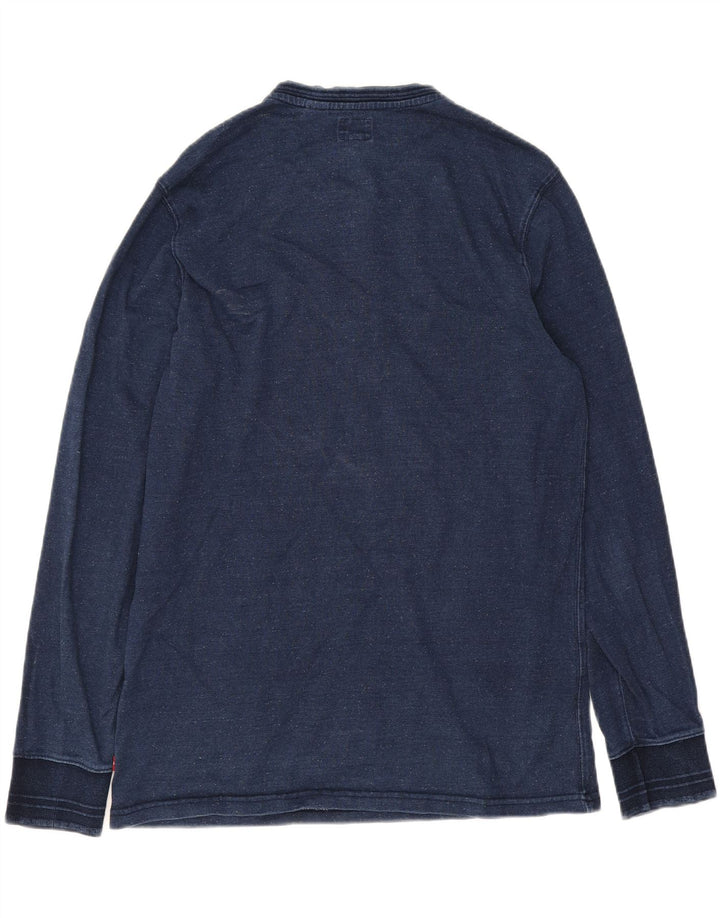 Levi's muška majica dugih rukava, veliki mornarsko plavi pamuk