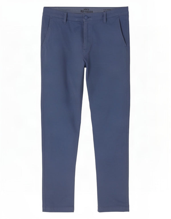 Levi's uske muške sužene chino hlače W33 L32 plavi pamuk