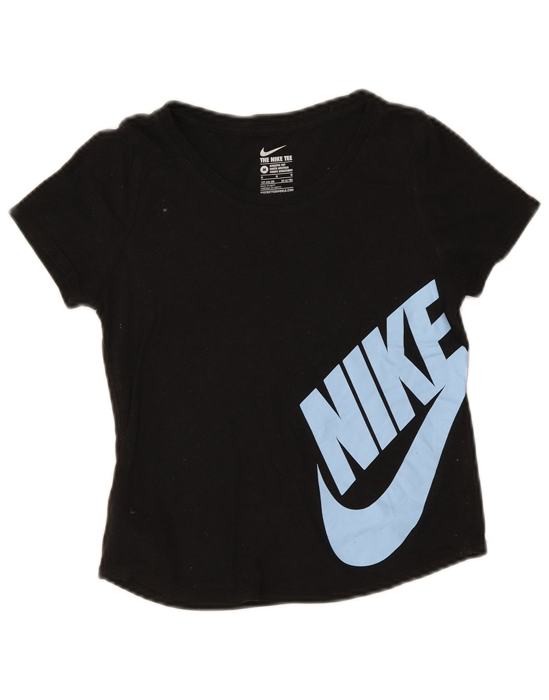 Nike majica atletskog kroja za dječake, crna poliesterska majica za 10-11 godina