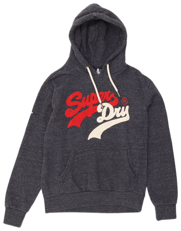 Superdry muški džemper s kapuljačom s kapuljačom, veliki mornarskoplavi flekasti pamuk