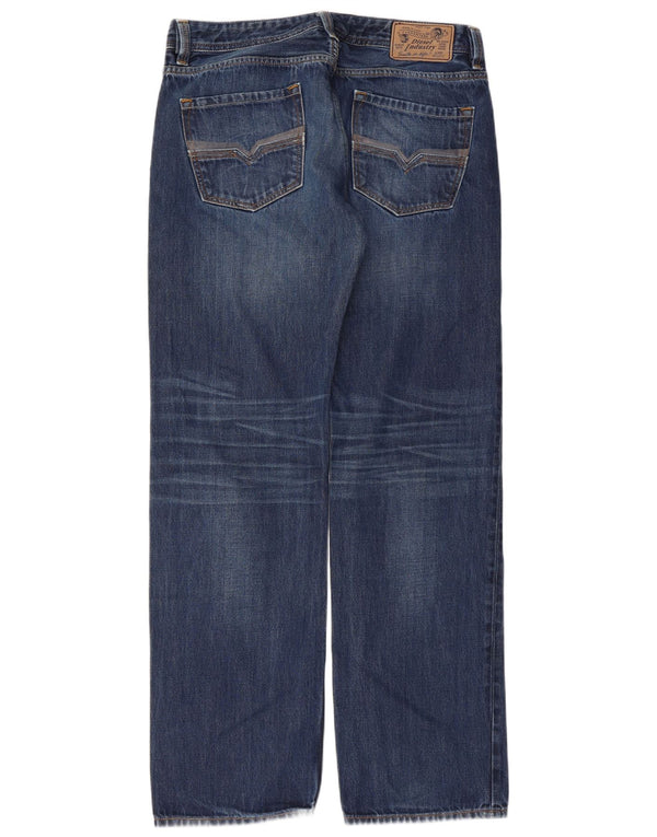 DIESEL Muške ravne traperice Larkee Regular Fit W34 L32 Plavi pamuk