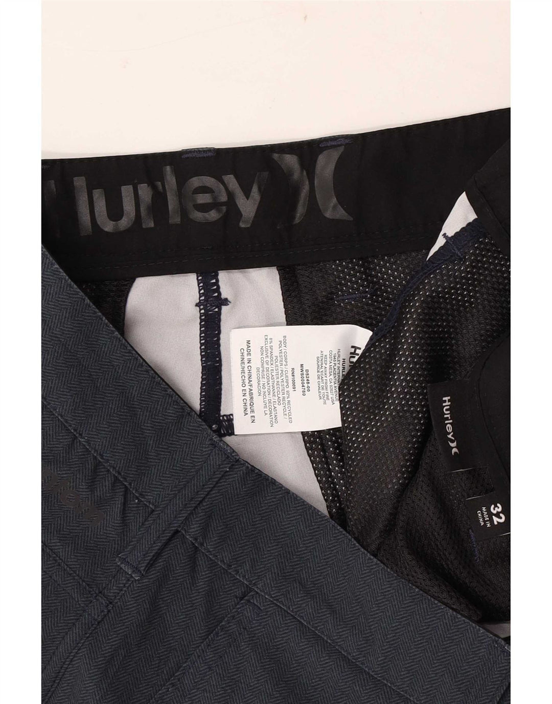 Hurley muške chino kratke hlače W32 Medium tamnoplavi poliester