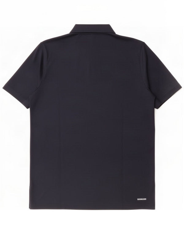 Adidas Mens Polo Shirt Large Navy Blue Polyester