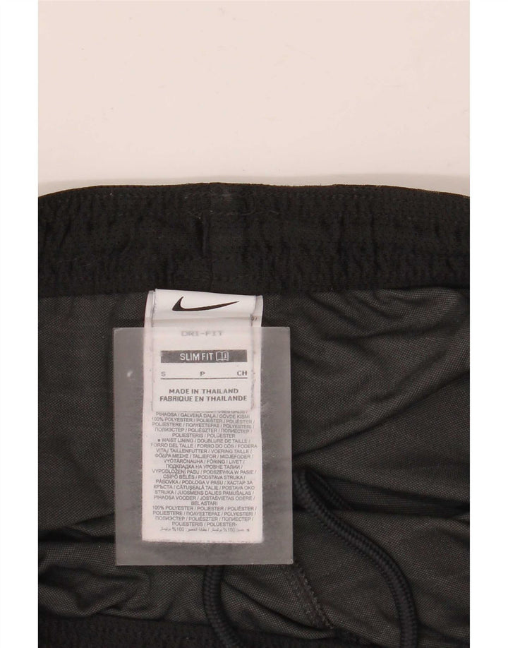 Nike muške Dri Fit uske sportske kratke hlače male crne boje od poliestera