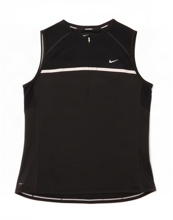Nike Ženski Dri Fit Vest Top UK 16 Large Black