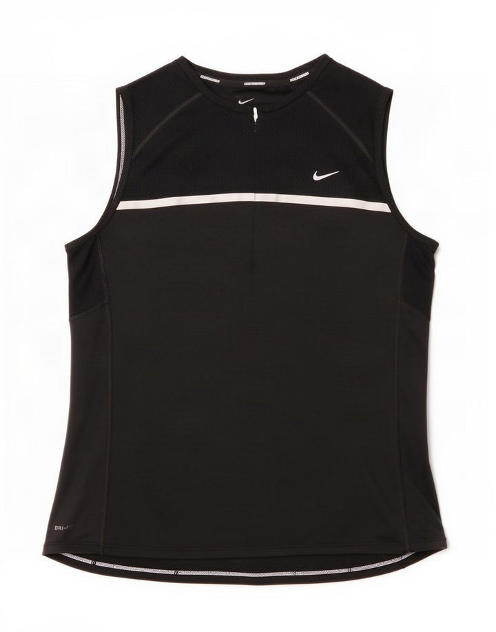 Nike Ženski Dri Fit Vest Top UK 16 Large Black