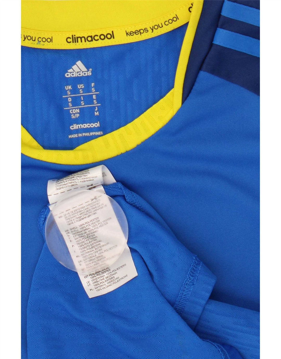 Adidas muška Climacool majica kratkih rukava, mala plava poliesterska boja