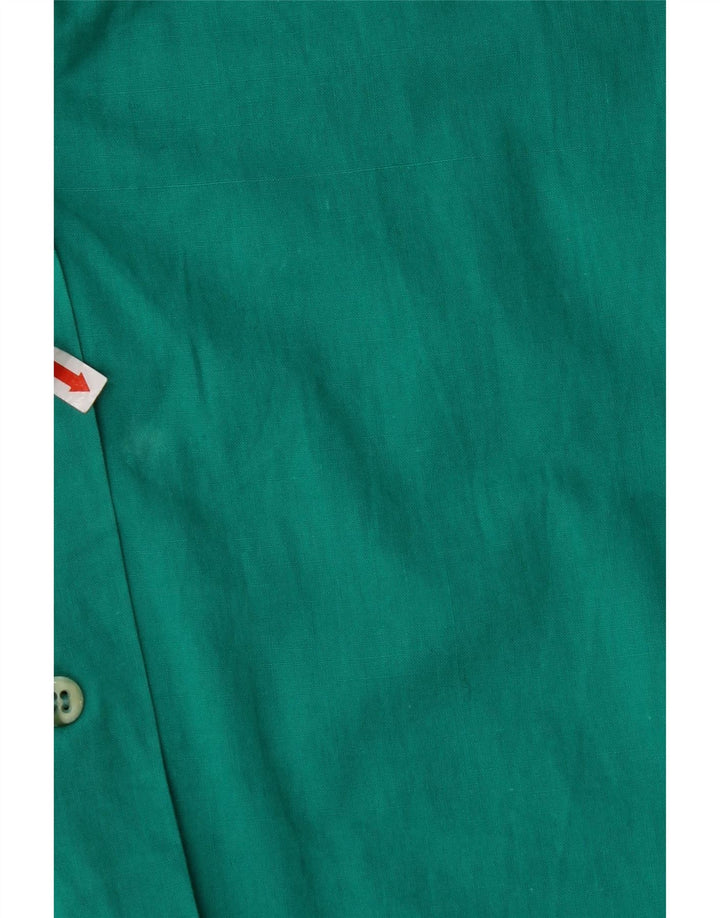 VINTAGE Ženska košulja bez rukava UK 12 srednje tirkizna