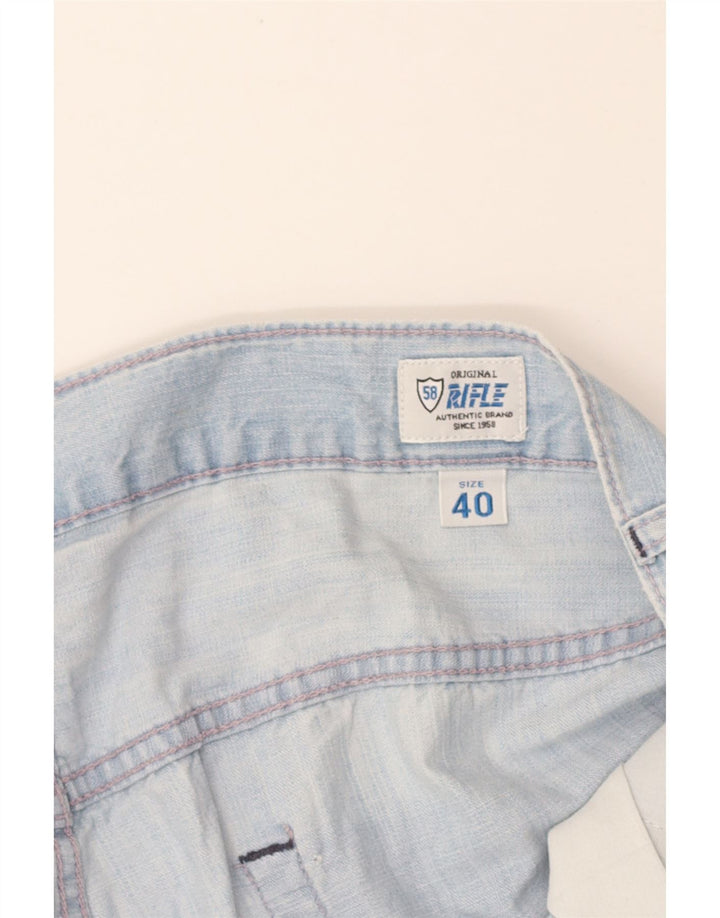 RIFLE Mens Denim Shorts W40 XL Blue