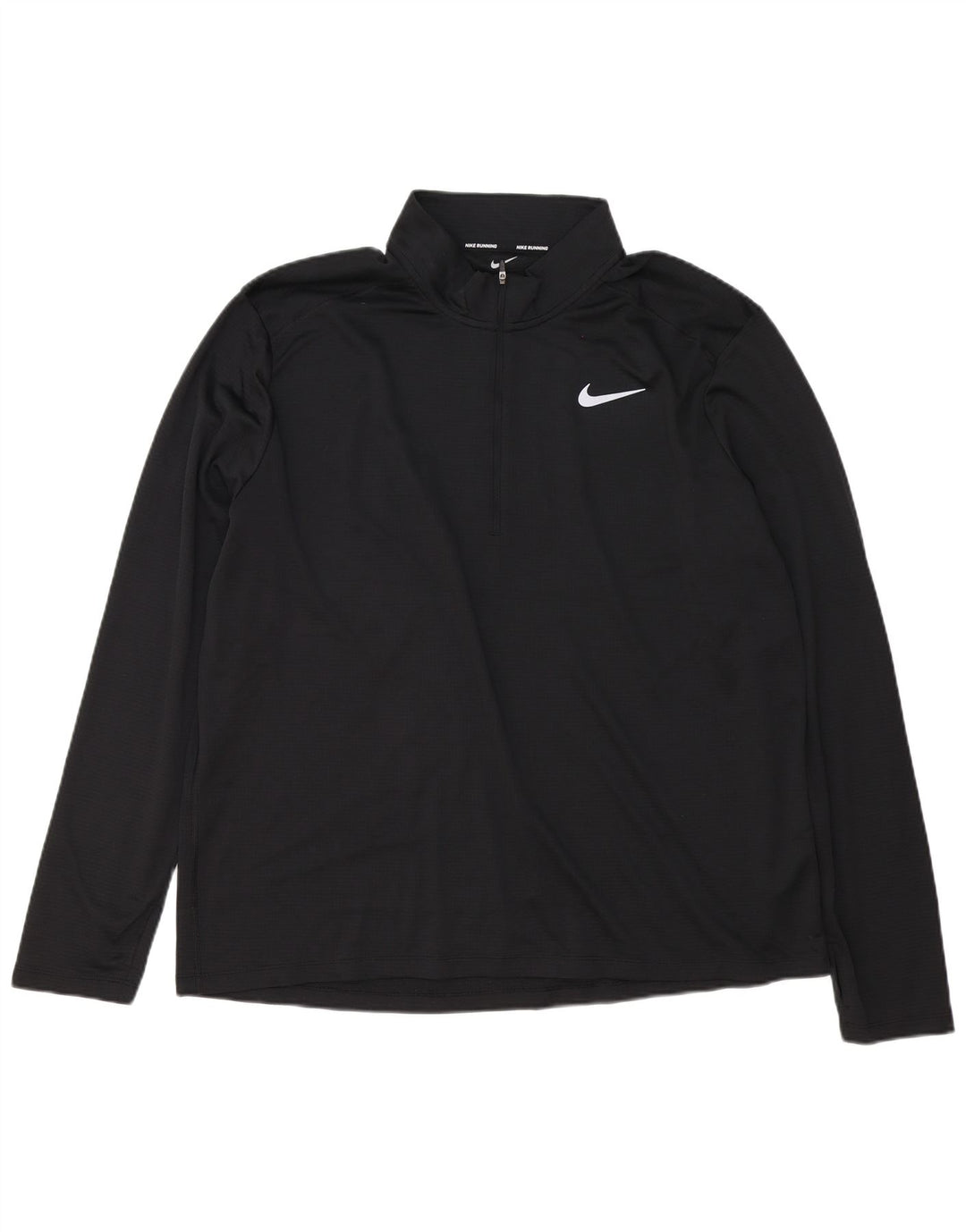 Nike Dri Fit majica s patentnim izrezom i gornji dio trenirke 2XL crni poliester
