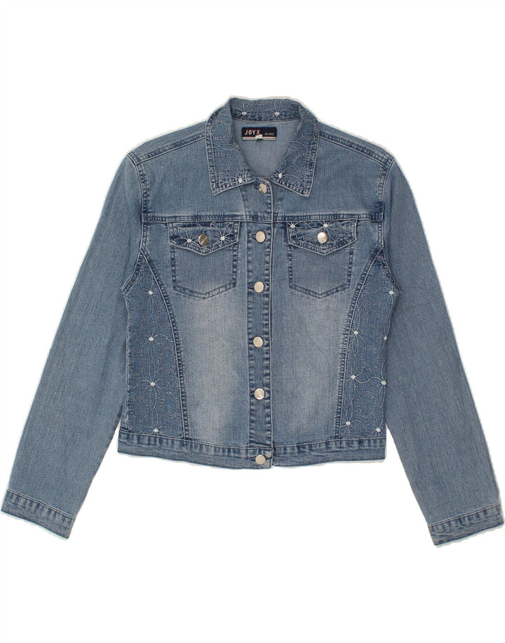 VINTAGE Womens Denim Jacket UK 10 Small Blue Vintage Vintage and Second-Hand Vintage from Messina Hembry 