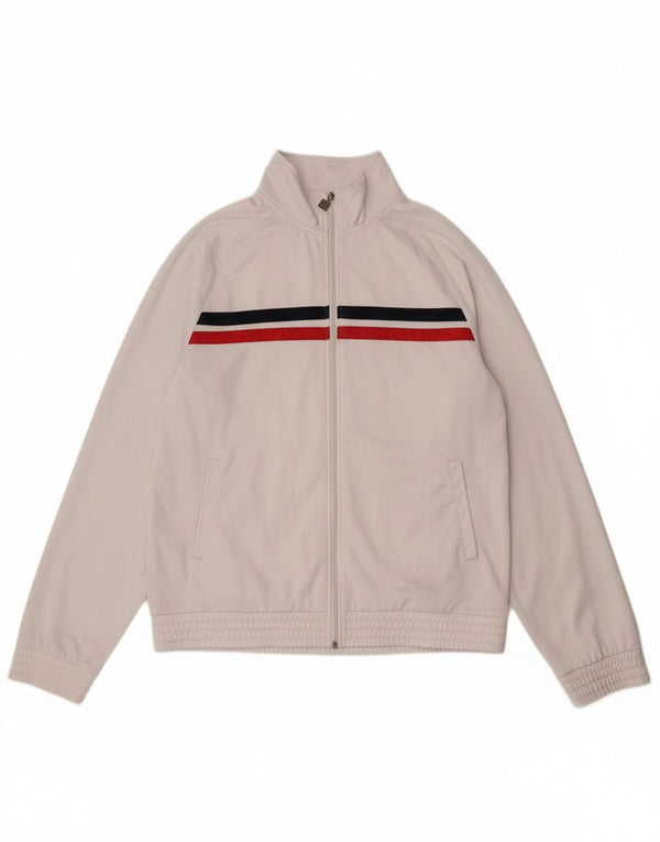 Gornja jakna Fila muške trenirke 2XL bijeli prugasti poliester