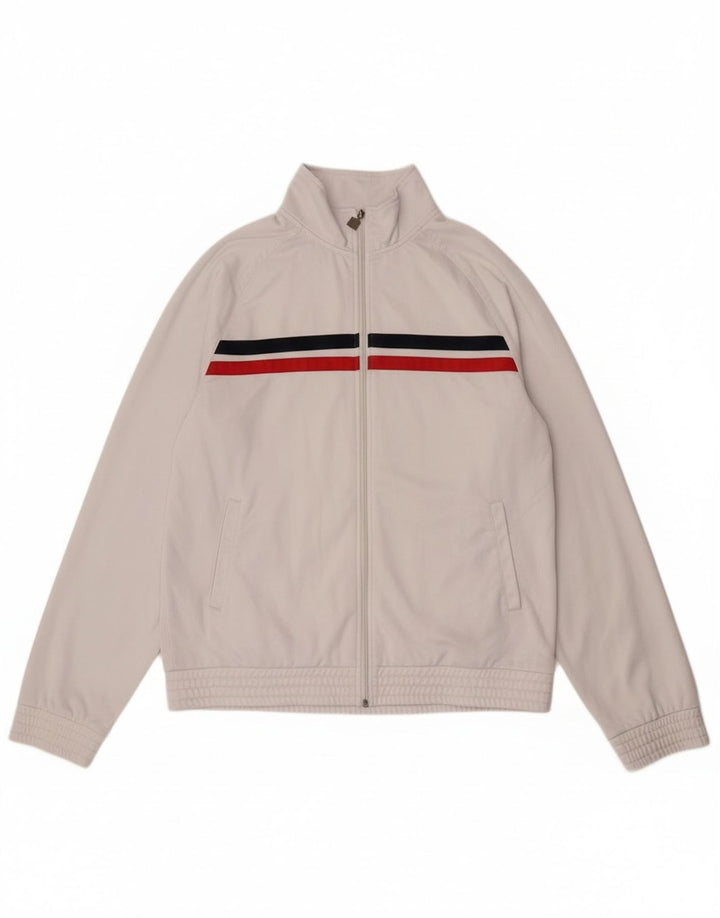 Gornja jakna Fila muške trenirke 2XL bijeli prugasti poliester