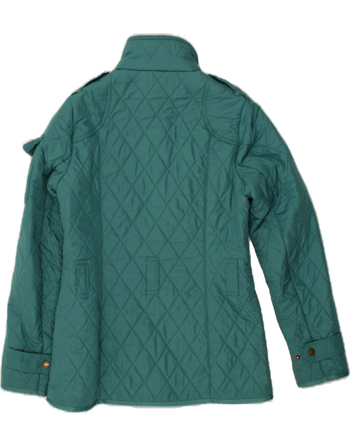 BARBOUR Womens Quilted Jacket UK 8 Small Green Vintage Barbour and Second-Hand Barbour from Messina Hembry 