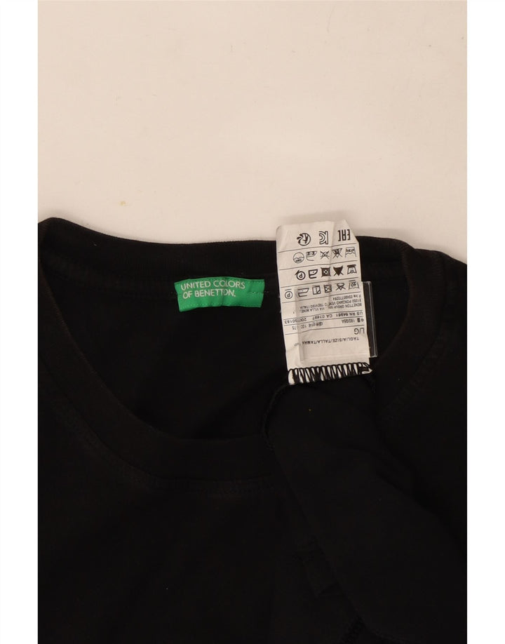 Benetton muška majica kratkih rukava, veliki crni pamuk
