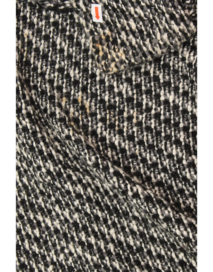 ZARA ženski prekomjerni otvoreni kardigan pulover UK 14 srednje crne mrlje