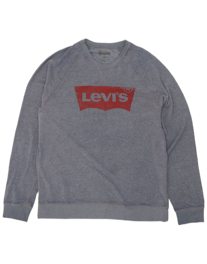 Levi's muška majica s grafičkim motivima, veliki plavi poliester