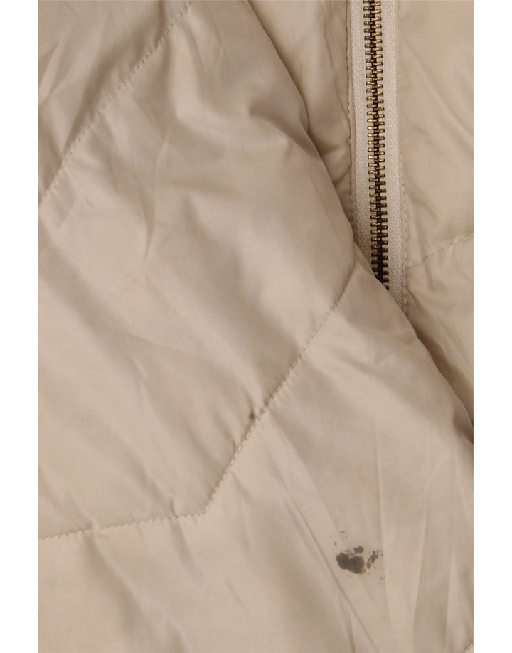 Marks & Spencer ženski preveliki podstavljeni kaput s kapuljačom UK 14 Medium Off White