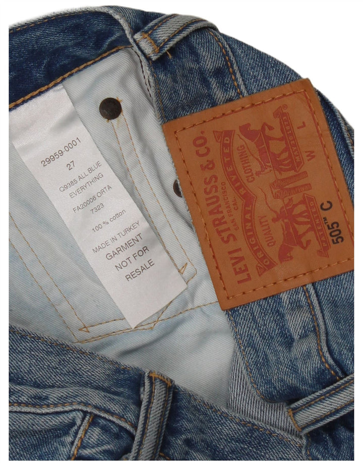 Levi's ženske kratke traper hlače 505 W27, mali plavi pamuk
